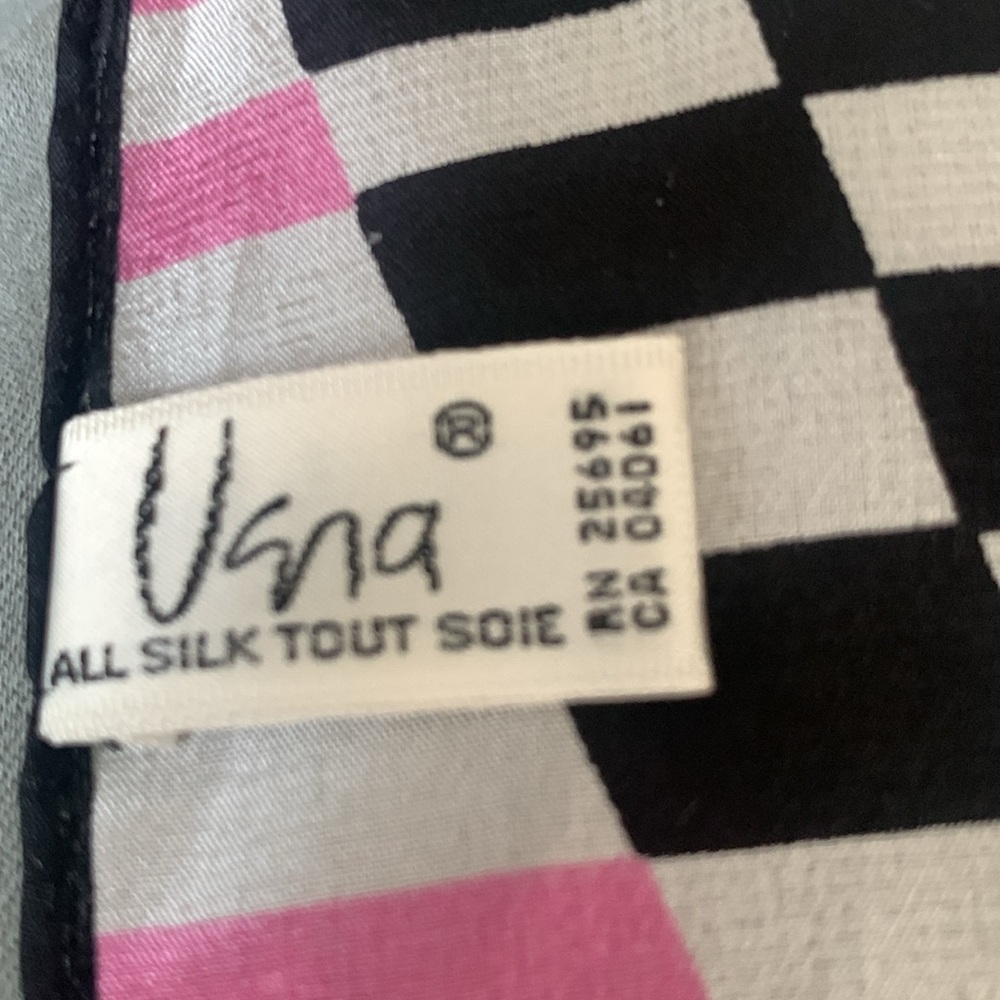 Vera Vintage Colorful Striped and Checkered Scarf - Picture 6 of 9